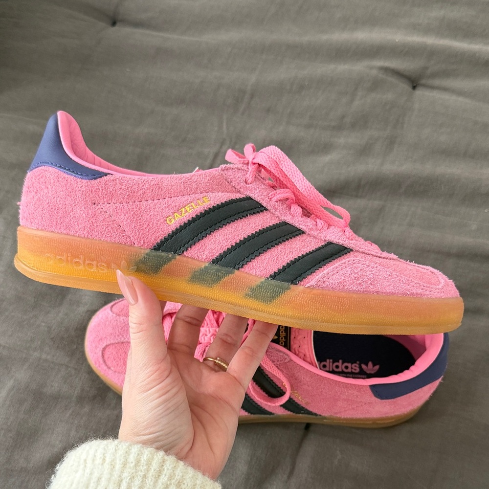 Adidas Women's Gazelle Bliss Pink Purple - Picture 3 of 8